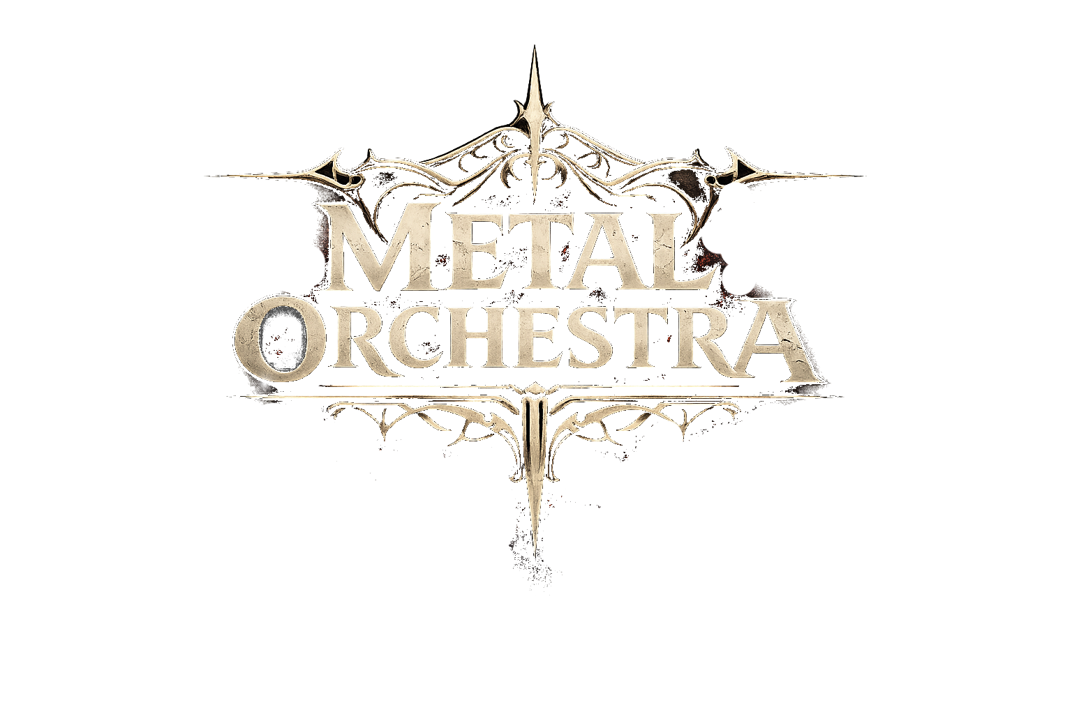 Metal Orchestra signature logo T-shirt design